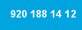 920 188 14 12 920 188 14 12